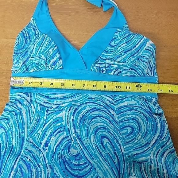 Jaclyn Smith Womens One Piece Swim Suit (Apron Skirt) Size 8 - Picture 10 of 14